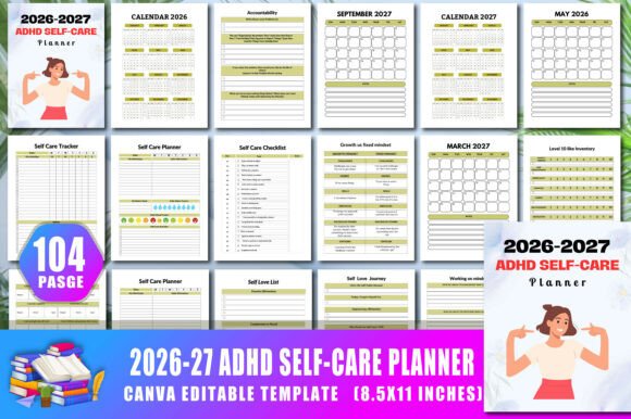 Download 2026-27 Adhd Self Care Planner - Planner Collection