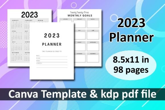 Download 2023 Planner Canva KDP Templates - Planner Collection