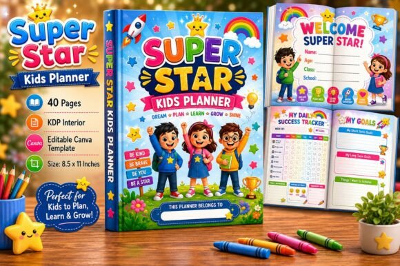 Download Super Star Kids Planner - Planner Collection