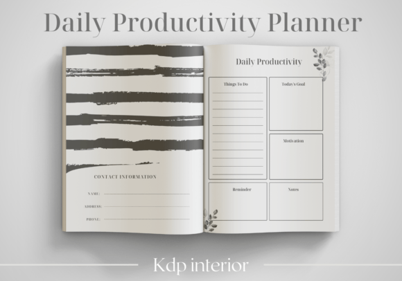 Download Daily Productivity Planner /KDP Interior - Planner Collection