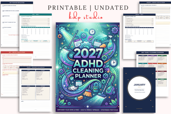 Download 2027 ADHD Cleaning Planner - Planner Collection