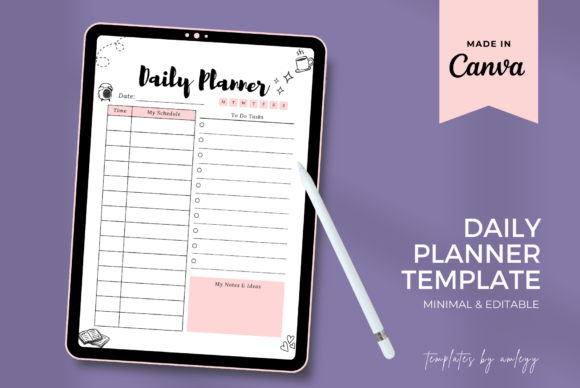 Download Digital Daily Planner Template | Canva - Premium Resources