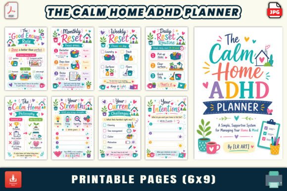 Download The Calm Home ADHD Planner - Planner Collection