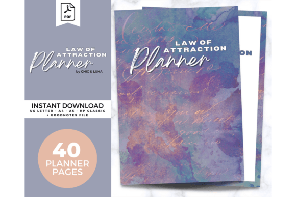 Download Law of Attraction Planner - Printable - Planner Collection