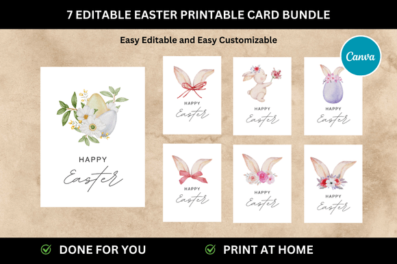Download 7 Easter Printables Card Templates - Premium Resources